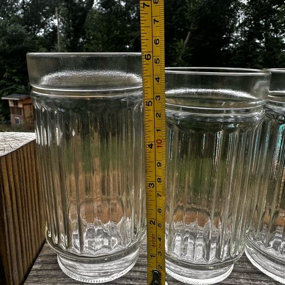 Vintage Anchor Hocking ."Line Lites" Water Glasses / Drinkware. Set Of 3 - Picture 6 of 9